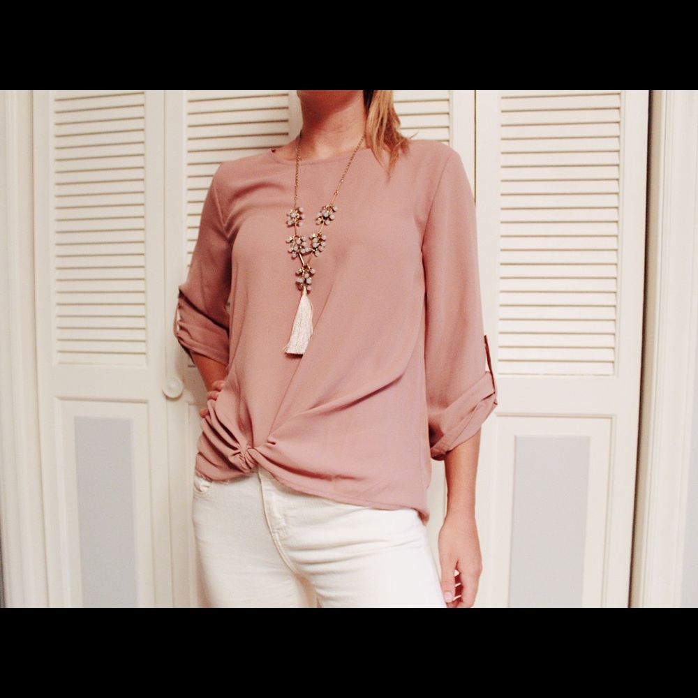 Light pink blouse